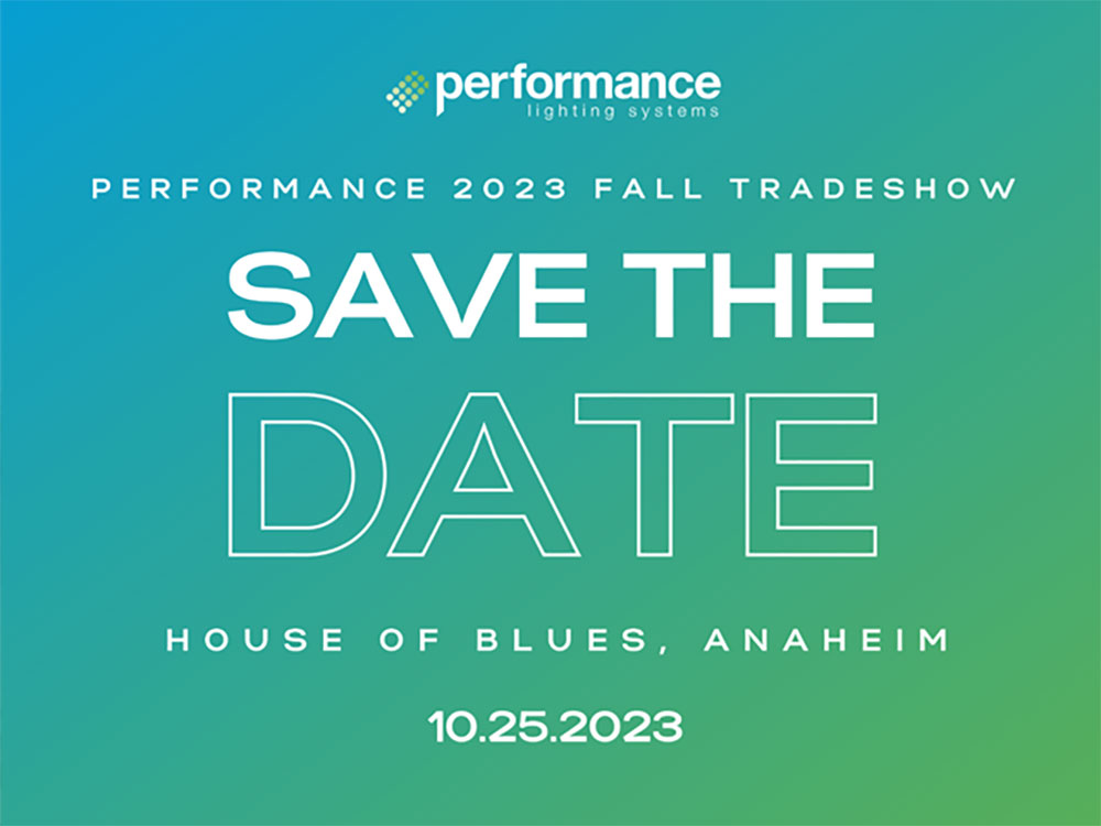 Save the Date Performance Tradeshow